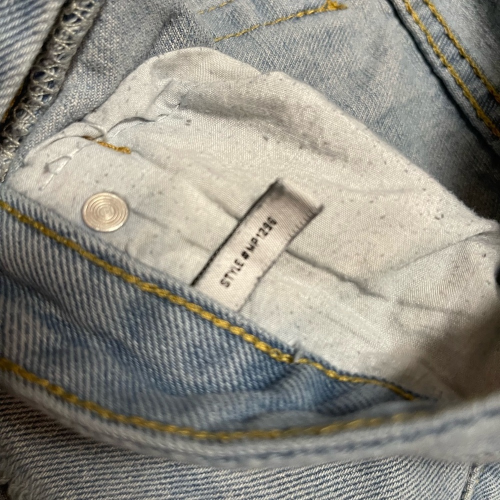 Skinny Fries Super High Rise Skater Fit Distressed Jeans - Picture 6 of 11